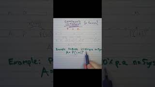 Example of using the compound interest formula compoundinterest maths financial [upl. by Oetomit813]