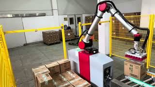 Cobot Palletizer New Designwith Raster Fence [upl. by Rovert]