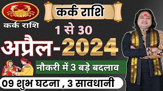 Kark Rashi April 2024 ll कर्क राशिफल अप्रैल 2024 ll Cancer April Horoscope ll Astro aaj [upl. by Gupta]