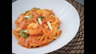 Shrimp Pasta in Creamy Tomato Sauce [upl. by Winna]