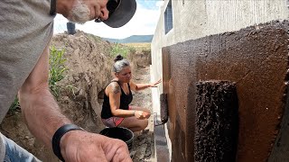 DAMP PROOFING our FOUNDATION WALLS  Prep amp Paint [upl. by Graham]