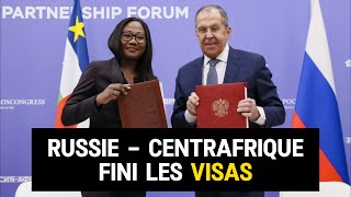 quotNouvel Accord  La Russie et la Centrafrique Suppriment les Visas [upl. by Anallise260]