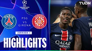 HIGHLIGHTS  PSG vs Girona  UEFA Champions League 2024  TUDN [upl. by Moretta]