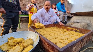 Organic Jaggery Powder Making Process  JAGGERY MAKING  Gurr Making  Village Life in Pakistan [upl. by Somerville]