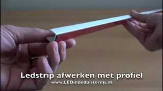 Ledstrip netjes afwerken met ledstrip profiel [upl. by Debo]