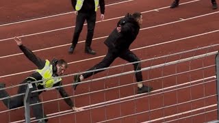 SSV Ulm 1846 vs Karlsruher SC  Spannungen zwischen Fans und Sicherheitspersonal [upl. by Hafital]