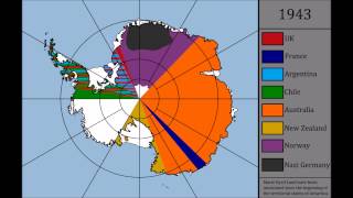 Territorial claims of Antarctica  19002015 [upl. by Esinad136]