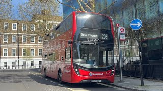 FRV Stagecoach London Route 205 Bow Church  Paddington Enviro400 MMC SH 11377 SK20 BBF  SOL2 [upl. by Ardua]