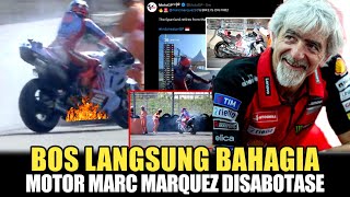 MARC MARQUEZ DISABOTASE  TERNYATA DIA DALANGNYA  SAMPEK KEBAKAR DI RACE MANDALIKA HEBOHKAN MASA [upl. by Arahsal]