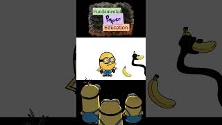 Mini Crewmate Kills Fundanental Paper Education  Banana  Among Us amongusanimationmeme [upl. by Donal]