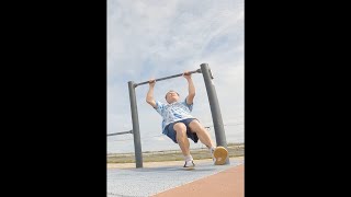 Extreme Footbag Athlete Performs Stunts in Park [upl. by Aimac249]