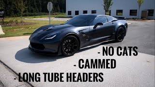 CRAZY sounding camsupercharged Corvette  Pulls amp flybys [upl. by Jervis]