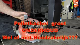 Pelletkachel onderhoud Wel of niet Noodzakelijk Oordeel zelf😲😲 [upl. by Nrev]