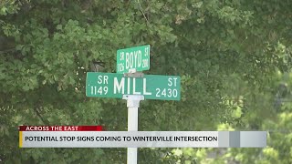 Council meeting in Winterville proposes installation of new fourway stop [upl. by Skipton]