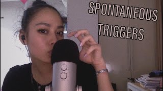 Unpredictable ASMR  Spontaneous Triggers [upl. by Aillimac]