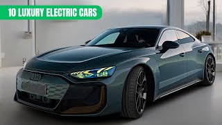 TOP 10 LUXURY ELECTRIC CARS THE FASTEST 060 MPH TIMES REVEALED [upl. by Michi]