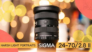 Portraits in Harsh Light with Sigma 2470mm f28 DG DN II Test [upl. by Enyalahs]