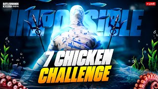 7 Chicken Dinner Challenge  Impossible or Wot  bgmilive lolzzzgaming [upl. by Eux]