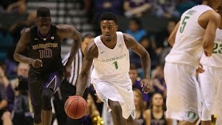 Highlights Oregon mens basketball advances to Tournament Semifinals with win over Washington [upl. by Jorgensen263]