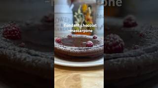 Fondant chocolatmascarpone food recipe trendingshorts dessert cooking easyrecipe foodie [upl. by Raseta]