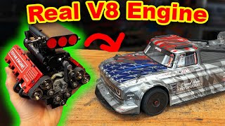 Can I put a REAL V8 ENGINE into a TOY CAR [upl. by Nabala813]