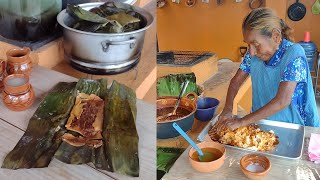 TAMALES DE MOLE NEGRO con ATOLE DE GUAYABAS Quedan Perfectos Para Esta Temporada De Lluvias [upl. by Xyla534]