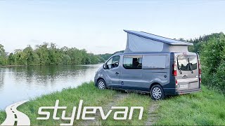 Van aménagé Stylevan EQUINOX II avec lit permanent la nouvelle vidéo 2022 en description 👇 [upl. by Nayab]