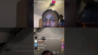 Kid Raps on Double Lz OFB Live Instagram Hard Freestyle [upl. by Anegal310]