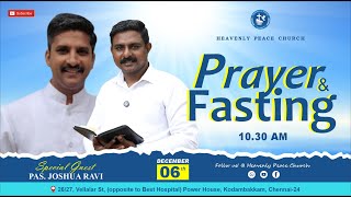 Fasting Prayer 06122024  PasJoshua Ravi  RevRJohn Jeba Peter  Live  1030 AM [upl. by Dorej446]