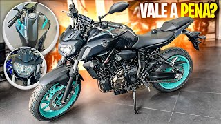 yamaha mt 07 2025 cor nova atualizada detalhes [upl. by Jeramie]