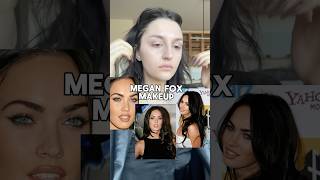 Megan Fox inspired🖤 how I beat up my face with this beauty blender😂 makeup fyp tutorial viral [upl. by Nahtad]