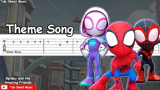 Spidey and His Amazing Friends  Theme Song Guitar Tutorial [upl. by Jacobsohn]