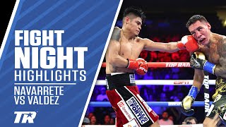 Navarrete Outslugs amp Outlast Valdez to Retain Title In Instant Classic  FIGHT HIGHLIGHTS [upl. by Marigold589]