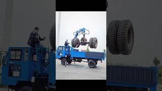 Carmounted rotary wood grabber Fourwheel drive agricultural vehicle One machine for multiple u [upl. by Manouch]