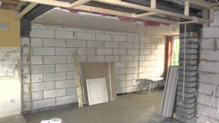 Garage Conversion To extend kitchen Wootton Fields Northamptonshire [upl. by Strang4]