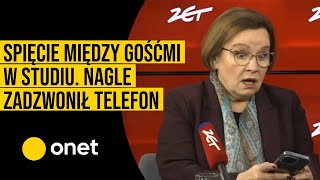 Spięcie między gośćmi w studiu quotNic takiego nie powiedziałemquot Nagle zadzwonił telefon [upl. by Alakcim]