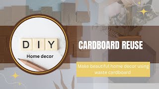 Cardboard craft ideas for home decoration l Waste cardboard se banaye beautiful home decor [upl. by Salzhauer]