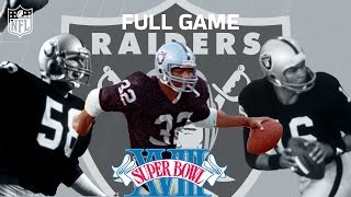 Super Bowl XVIII Marcus Allen Runs All Over Washington  Redskins vs Raiders  NFL Full Game [upl. by Sordnaxela853]