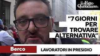 Lavoratori Berco in presidio contro il rischio di 480 licenziamenti quot7 giorni per unalternativaquot [upl. by Yrag]