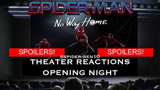 SPIDERMAN NO WAY HOME AUDIENCE REACTIONS ON OPENING NIGHT DECEMBER 17th 2 SHOWTIMES [upl. by Bessie]