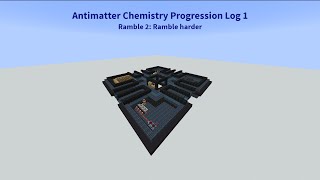 Antimatter Chemistry Progression Log 1 [upl. by Phionna666]