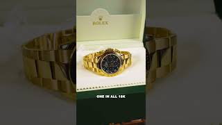 Rolex Cosmograph Daytona Yellow Gold Blue Racing Dial Mens Watch 116528 Review  SwissWatchExpo [upl. by Cardew]