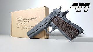 OFFICIALLY LICENSED COLT M1911A1 PARKERIZED GREY  Airsoft Unboxing  Call Of Duty WW2 [upl. by Llennaj]