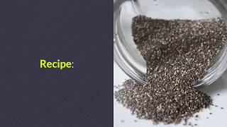 Chia seed drink recipe that dissolves fat on the stomach quickly [upl. by Yup319]