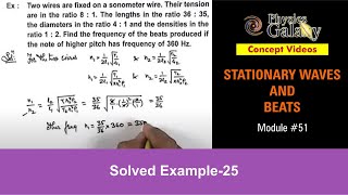 Class 11 Physics  Stationary Waves And Beats  51 Solved Example25 on Superposition of Waves [upl. by Musa]