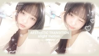 ✧aesthetic transition tutorial۰ ⸼ૢalight motion [upl. by Epilif]