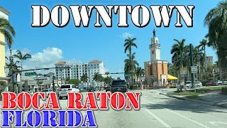 Boca Raton  Florida  4K Downtown Drive  2024 [upl. by Mientao]