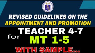 Guidelines for Teacher 47 at Master Teacher 15 [upl. by Anitnemelc]