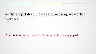 Adverbial clauses of Reason Sebep Zarf Cümlecikleri [upl. by Acirrej]