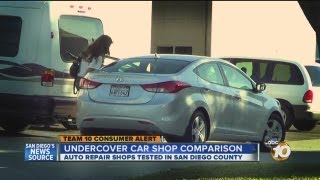 Team 10 Troubleshooter goes undercover for San Diego County car shop comparison [upl. by Autumn]